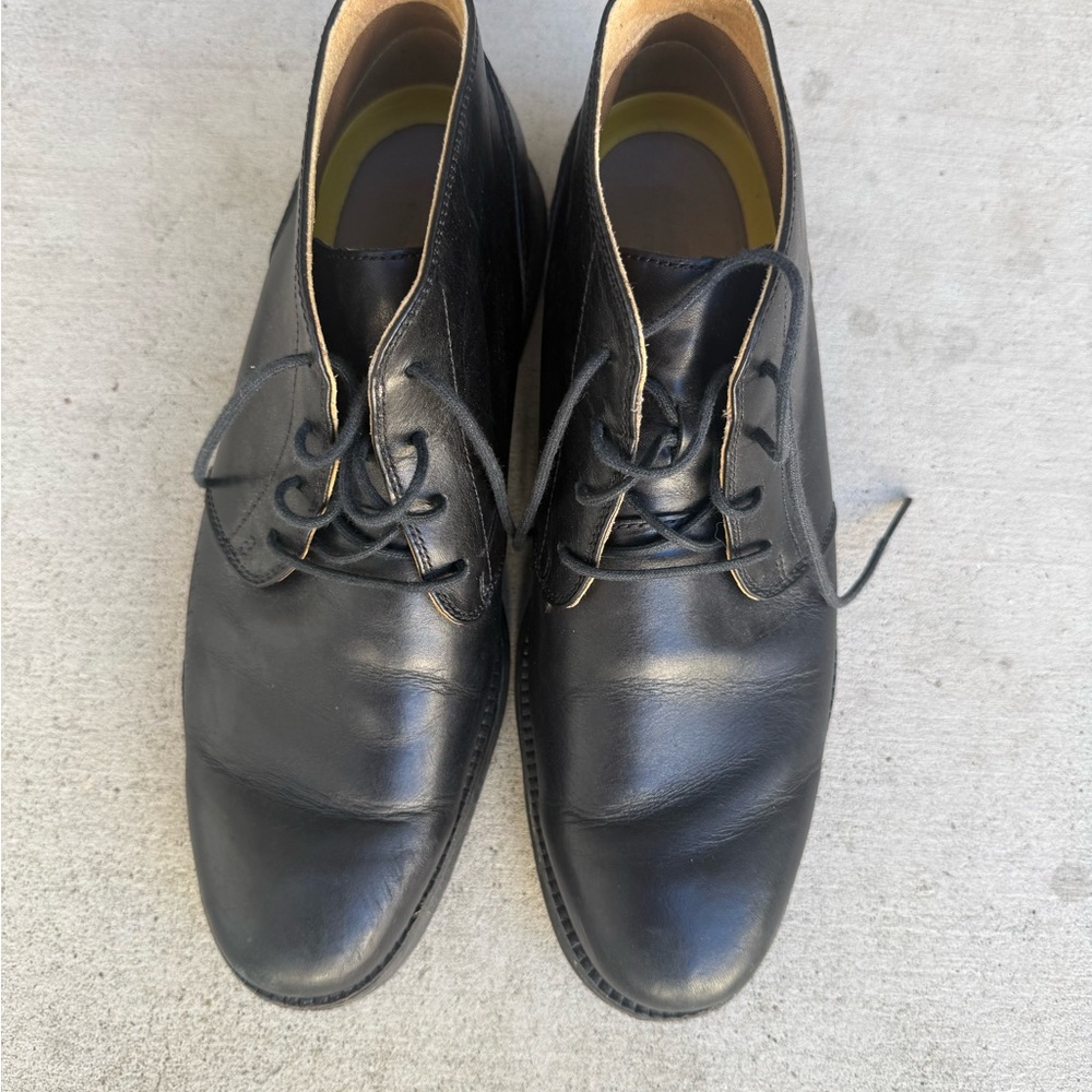 Cole Haan Black Leather Oxfords